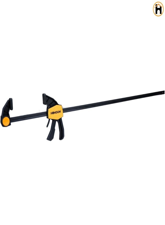 Homdum 36 inch Quick Grip clamp Bar clamp for woodworking One-Handed Release F type Ratchet clamp wood working size 900X180mm with Durable Nylon Handle & scratchproof rubber grip (36 INCH) - Image 2